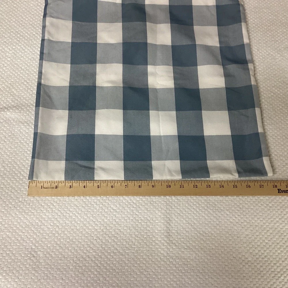 Throw Pillow Cover Blue White Plaid‎ Living Room Bedroom Farmhouse Ocean 18x18